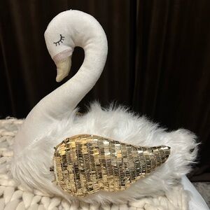 Sugarplum Dreams collection White Furry Swan from the